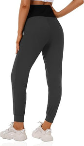 Quick Dry Zipper Pockets Scrub Maternity Joggers Pants