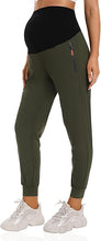 Load image into Gallery viewer, Quick Dry Zipper Pockets Scrub Maternity Joggers Pants