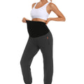 Gray_Maternity_Joggers_with_high_waist