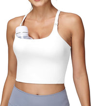 Load image into Gallery viewer, Breastfeeding Maternity Y-Back Racerback Sports Nursing Tank Tops With Bras