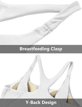 Load image into Gallery viewer, Breastfeeding Maternity Y-Back Racerback Sports Nursing Tank Tops With Bras