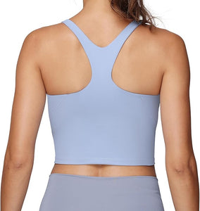 Breastfeeding Maternity Y-Back Racerback Sports Nursing Tank Tops With Bras