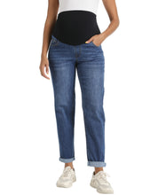 Load image into Gallery viewer, Dark blue Maternity Pants - Front View
