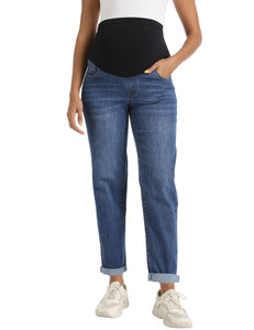 Dark blue Maternity Pants - Front View