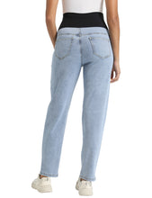 Load image into Gallery viewer, Light blue Maternity Pants - Back