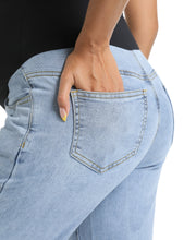 Load image into Gallery viewer, Light blue Maternity Pants - Detail 1