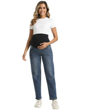 Load image into Gallery viewer, Vintage Blue blue Maternity Pants - Comfort Fit